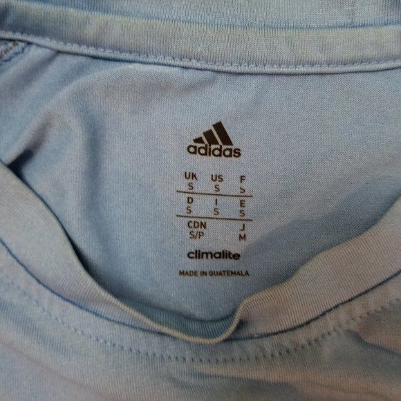 Men's Adidas Climalite Running Soccer Shirt S - Picture 2 of 3